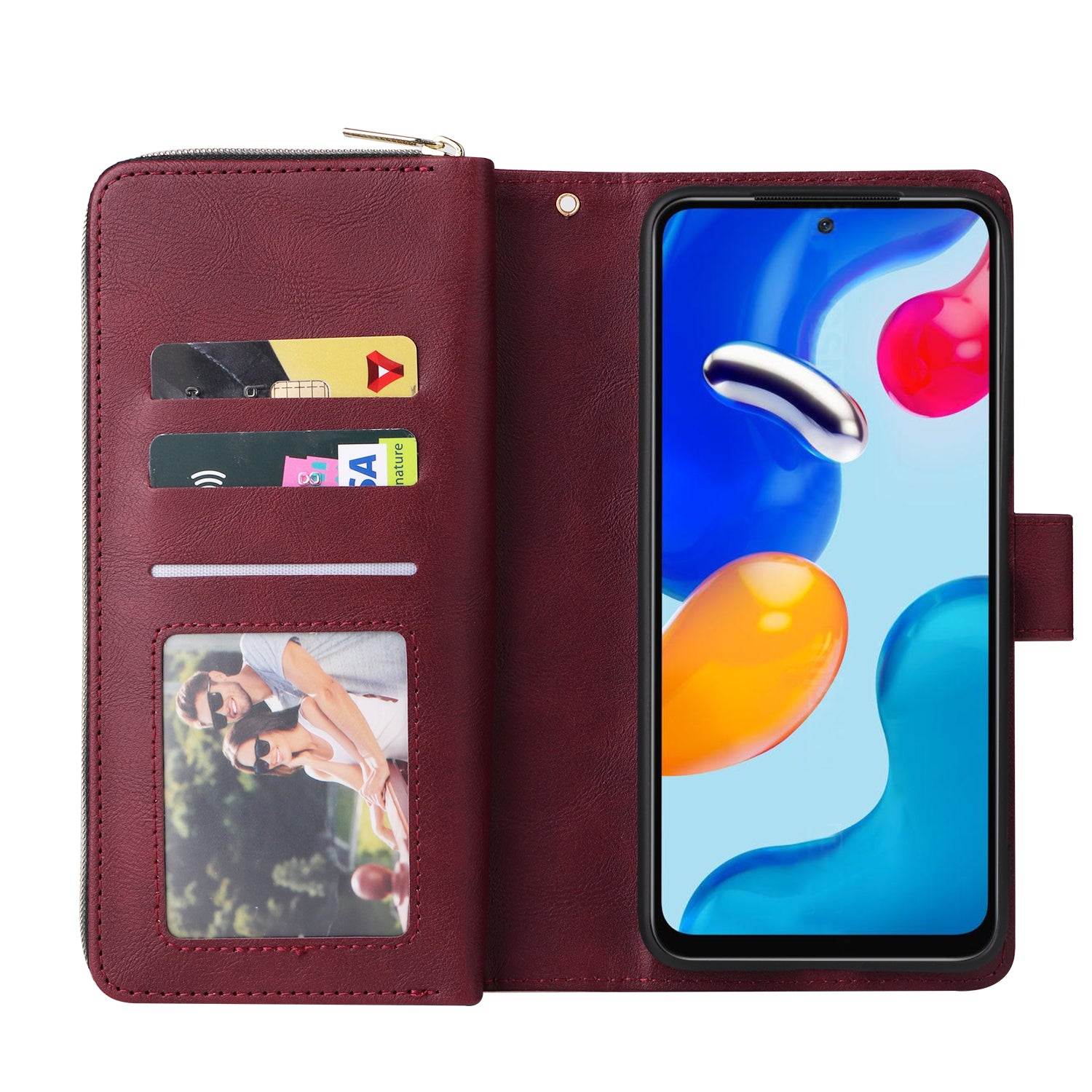 For Xiaomi Redmi Note 11 Pro 4G (Mediatek) / 11 Pro 5G (Qualcomm) / 12 Pro 4G Case Zipper Leather Cover For Xiaomi Redmi Note 11 Pro 4G (Mediatek) / 11 Pro 5G (Qualcomm) / 12 Pro 4G Case Zipper Leather Cover